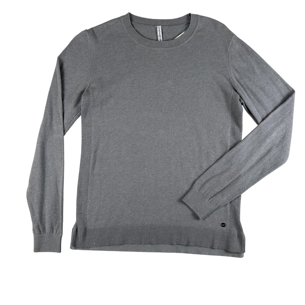 Southern Tide Sweater Womens Medium Gray Cotton Cashmere Crewneck Pullover Knit